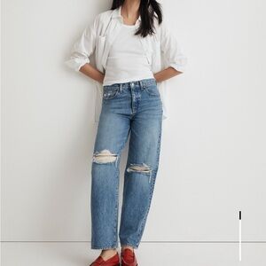 Madewell Low Slung Straight Jeans